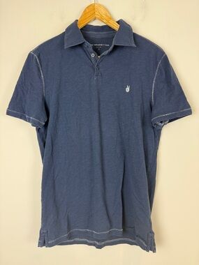 John Varvatos Blue Polo Shirt Size Small